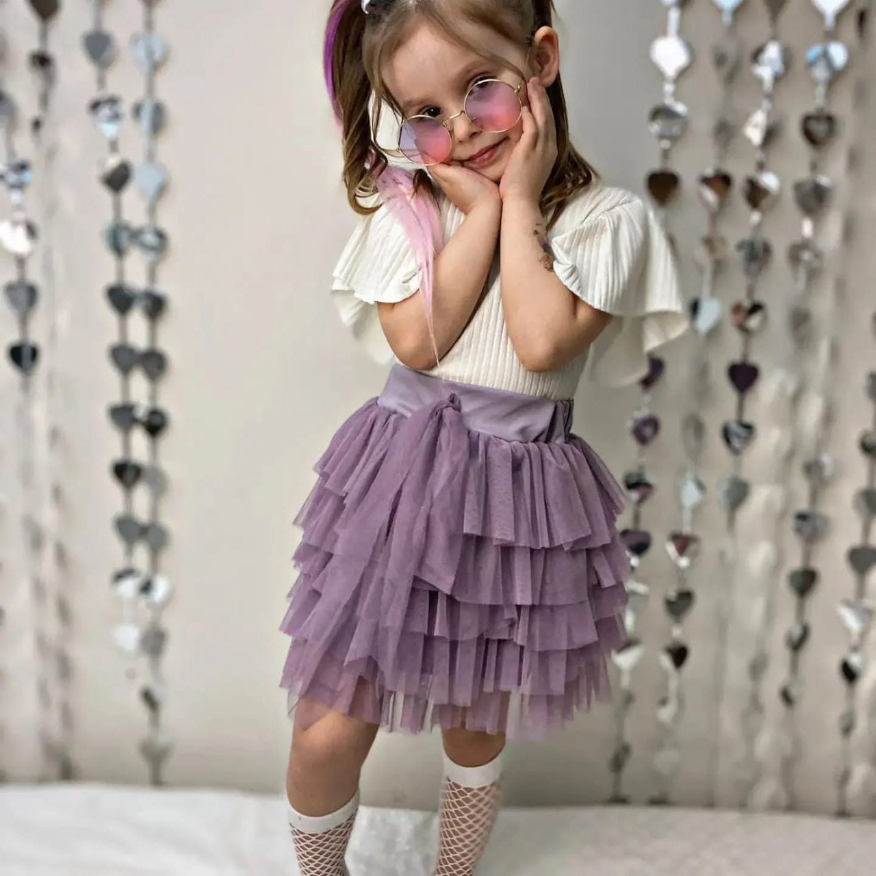 23 Nisan lila tütü etekli takım