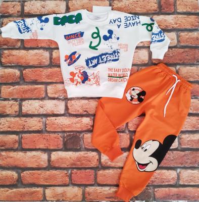 mickey mouse turuncu eşofman takımı