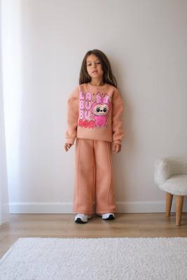 ALYA LABUBU BASKILI 3 İPLİK SARDONLU ESOFMAN TAKIMI