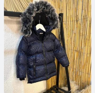 Lacivert içi polarlı şişme mont