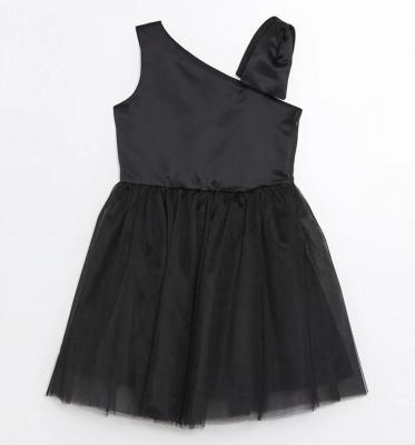 ALYA SİYAH TÜL ASKILI MİNİ ELBİSE